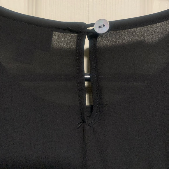 J. Jill Tiered Black Blouse - Picture 5 of 8